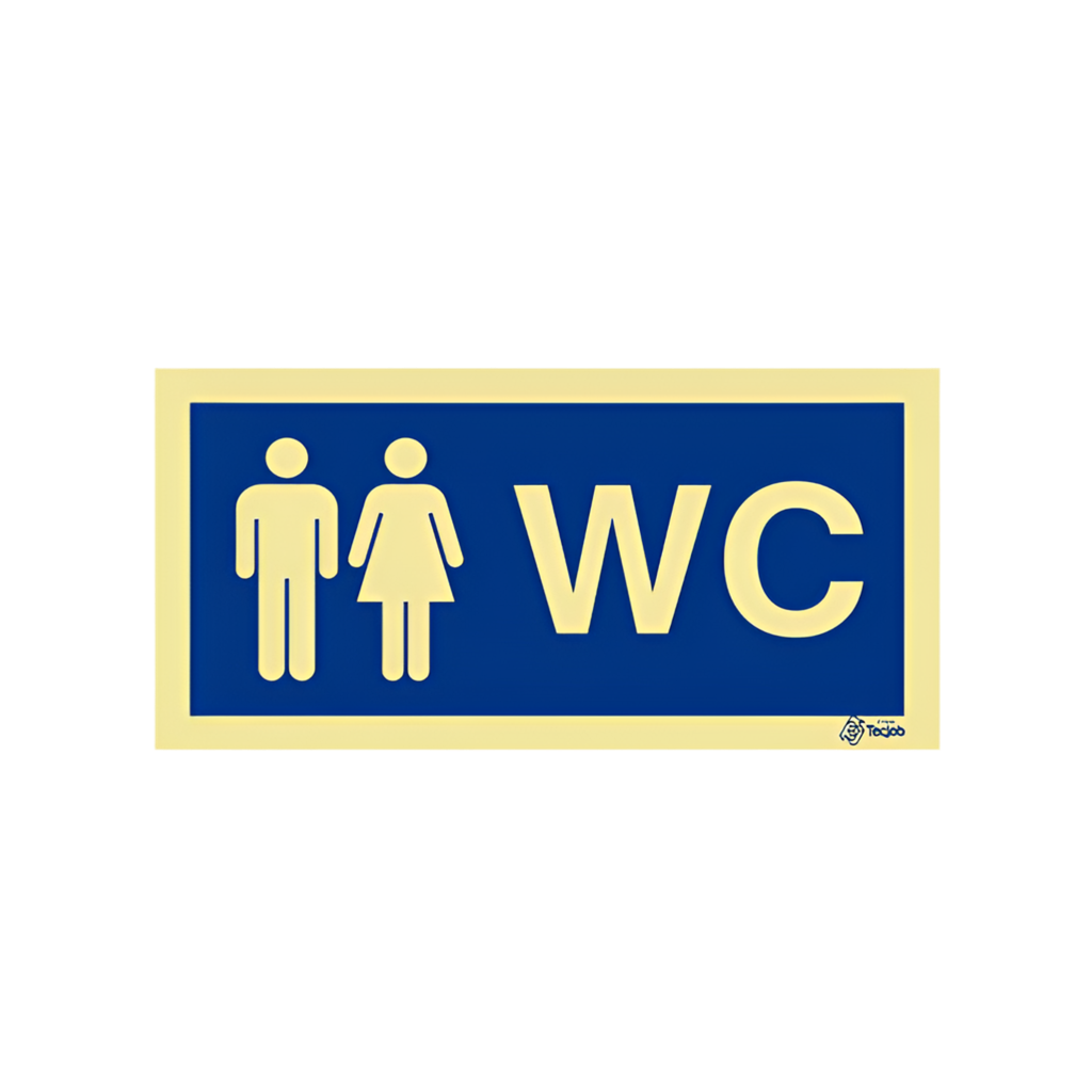 Sinalética WC  - 200x100mm PVC Opaco