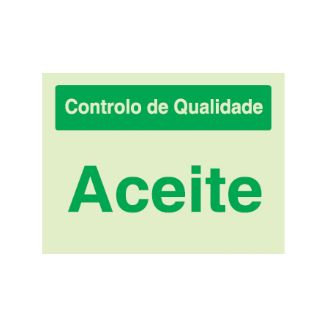 Sinalética Informação Contolo de Qualidade: Aceite - CQ0009