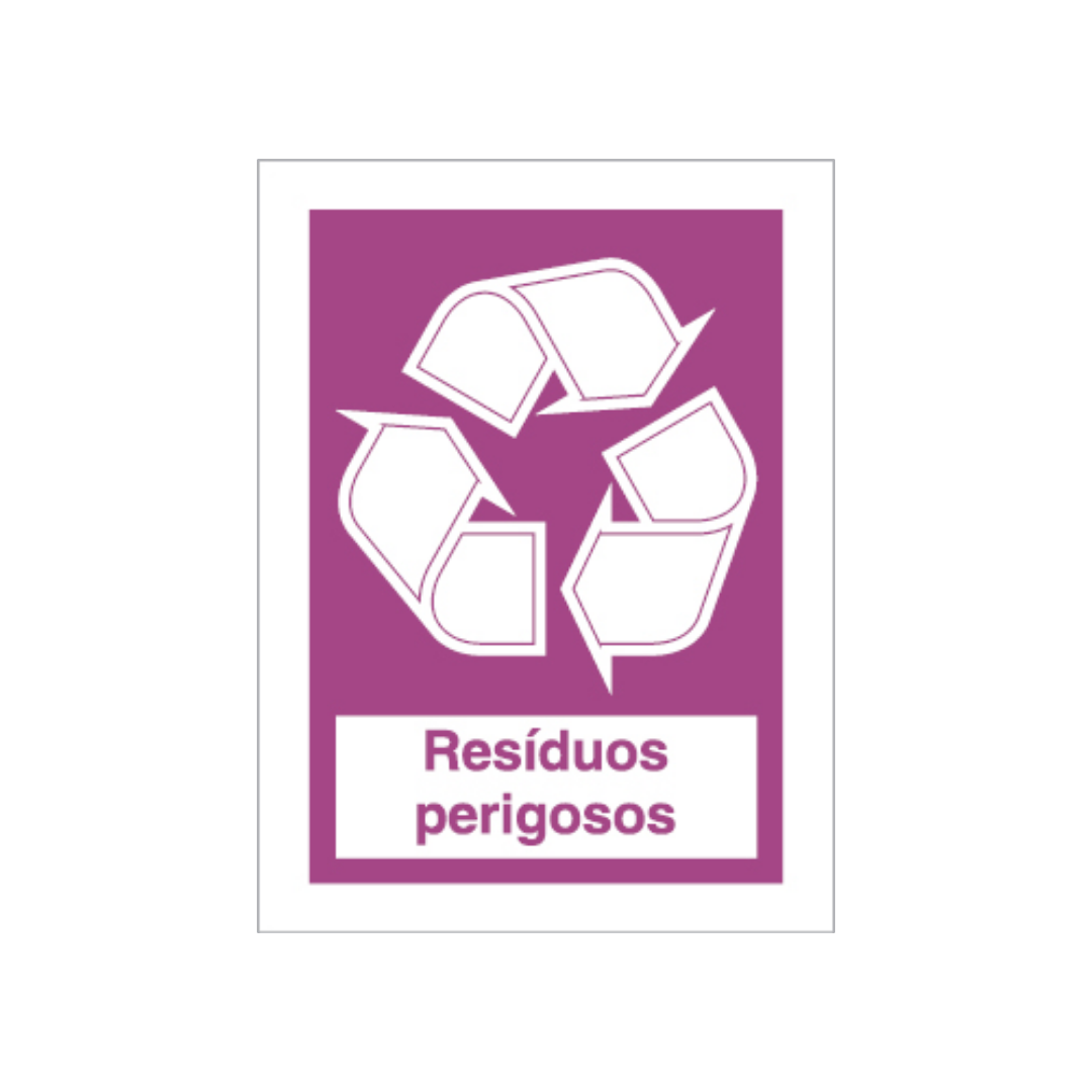 Sinalética Informação Resíduos Perigosos - CQ0066