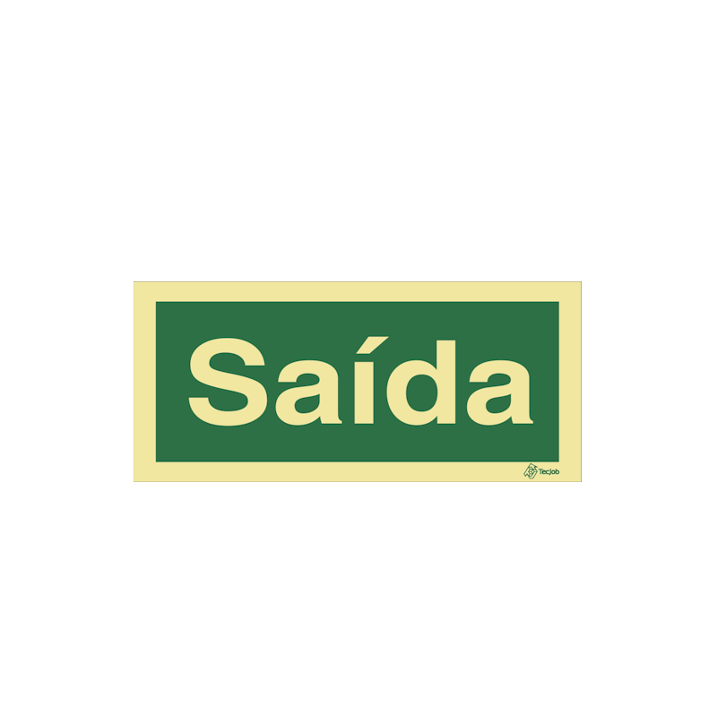 Sinalética Saída em Texto - E0020