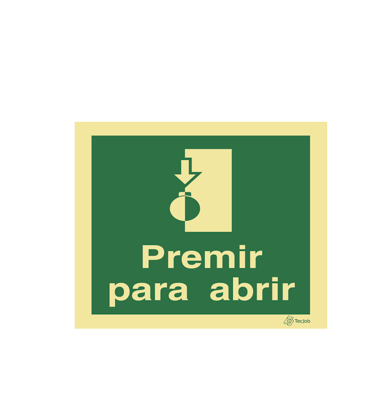 Sinalética Premir para Abrir - E0416