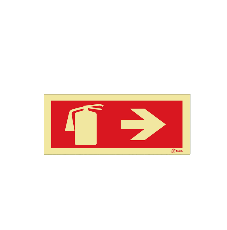 Fire Extinguisher Sign - Right Arrow - I0444