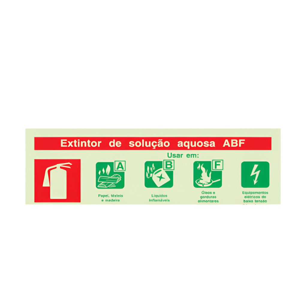 Sinalética Agente Extintor ABF
