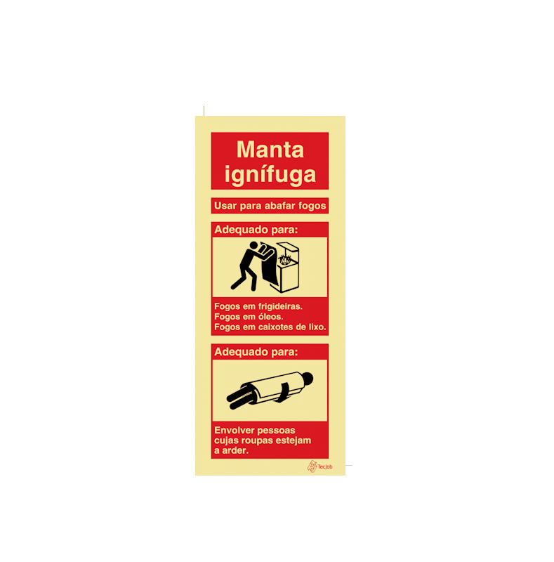 Sinalética Manta Ignífuga - I0107