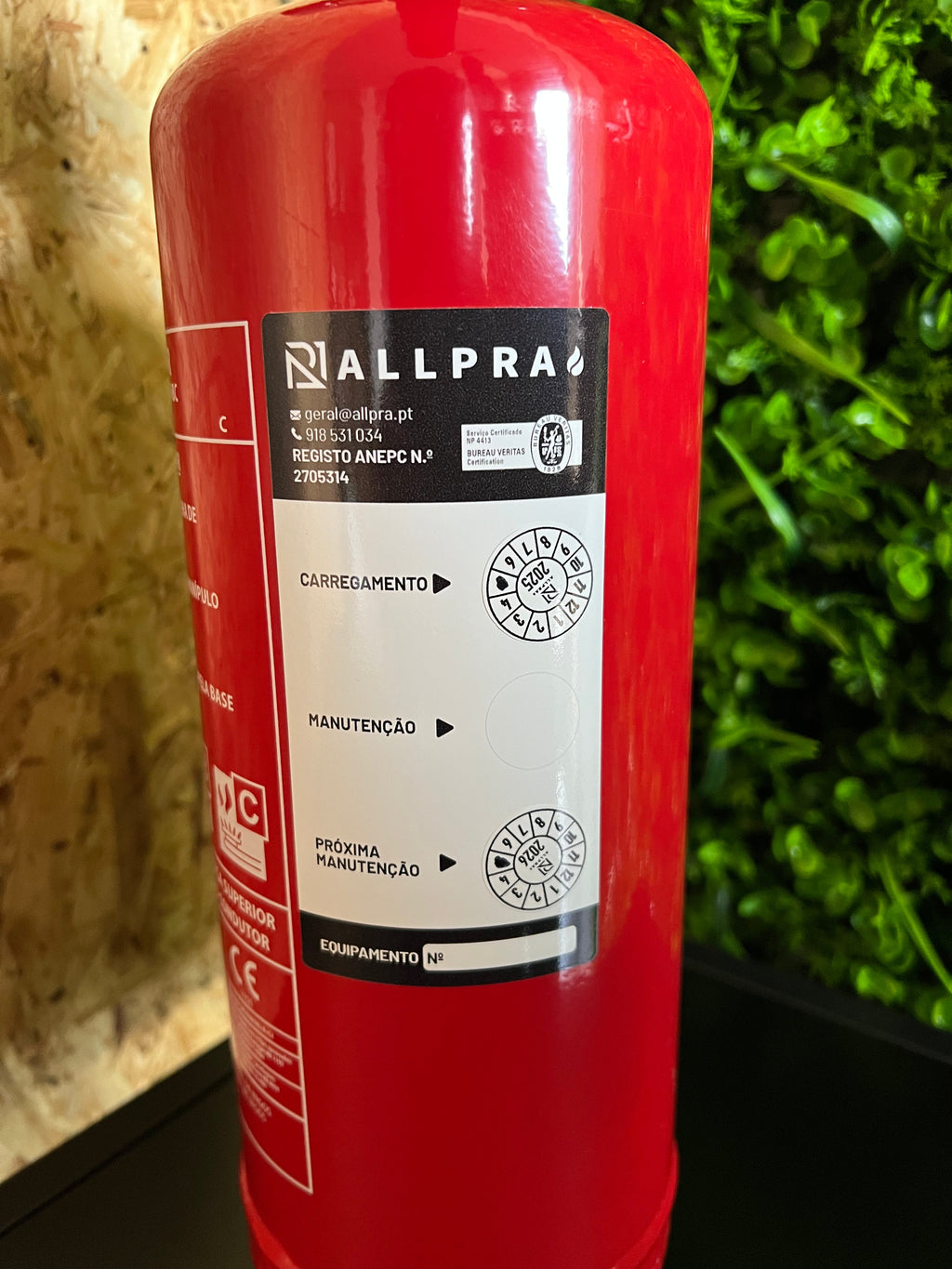Extintor CO2 10Kg certificado