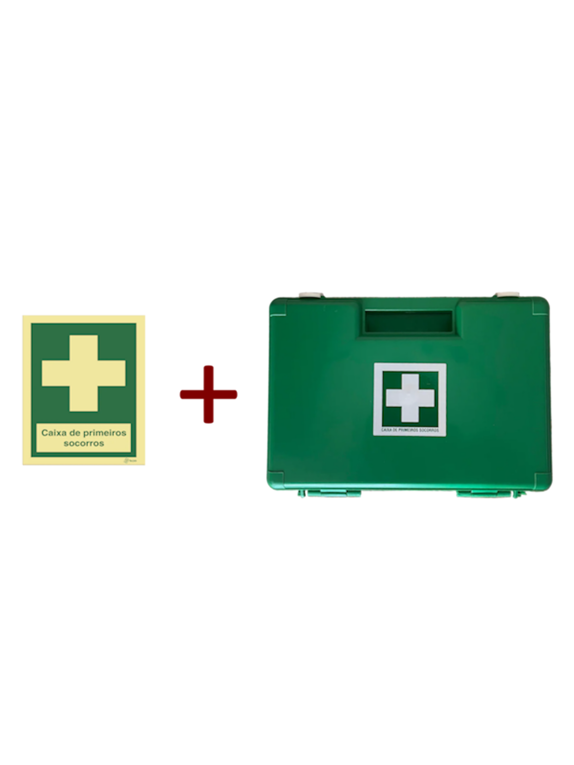 Pack Caixa de Primeiros Socorros + Sinalética Homologada | DGS