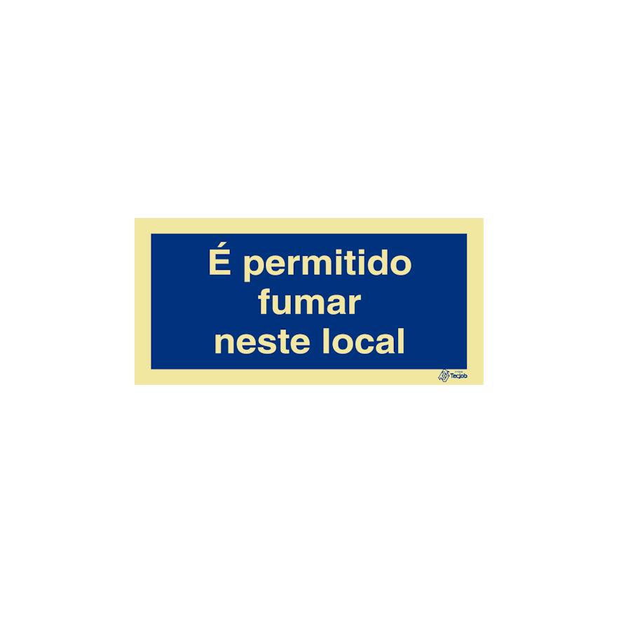 Sinal É permitido fumar neste local - IN0661