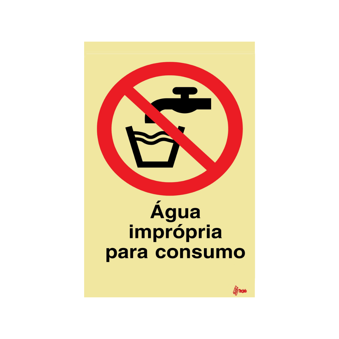 Sinalética Água Imprópria para Consumo – PR0304