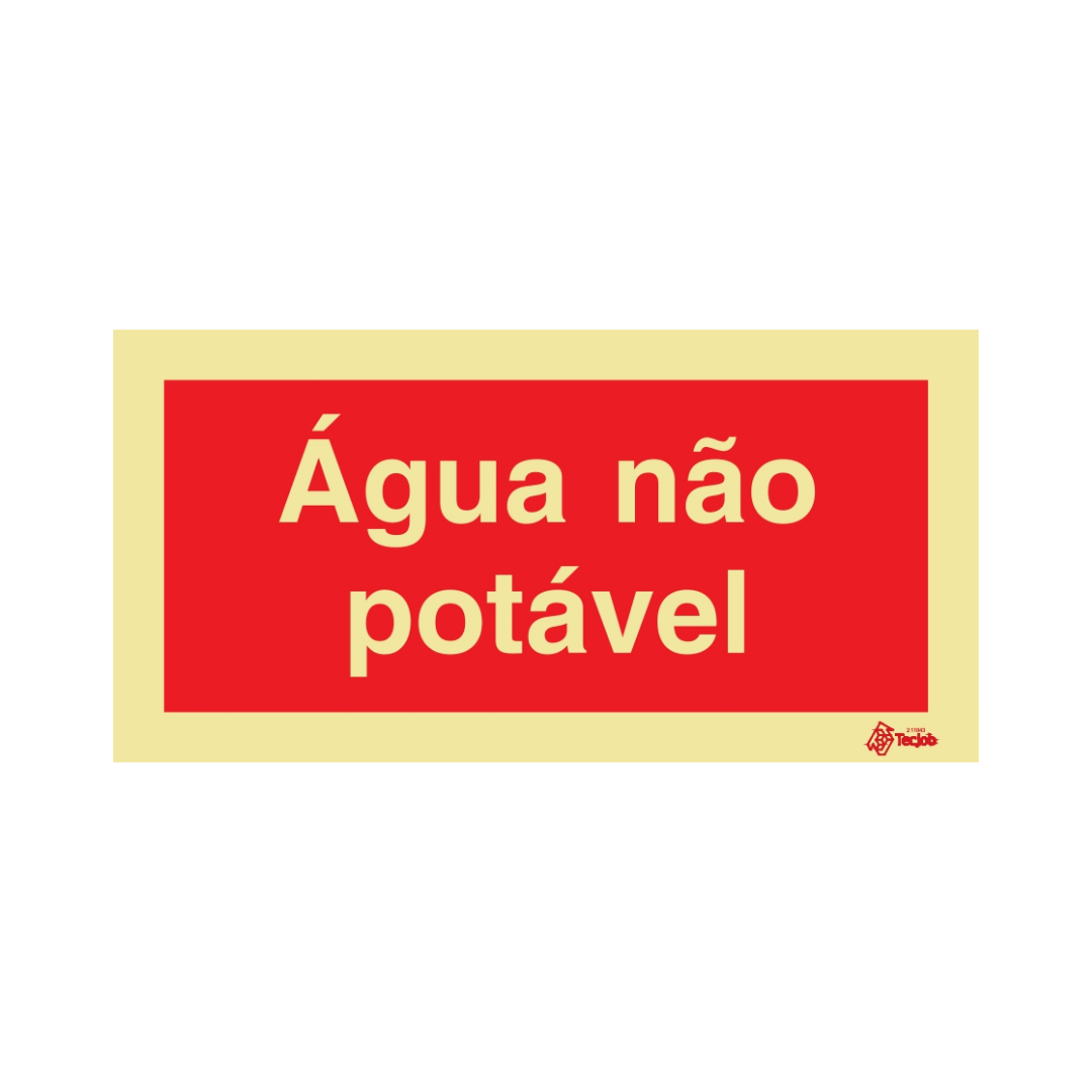 Sinalética Água Não Potável – PR0361