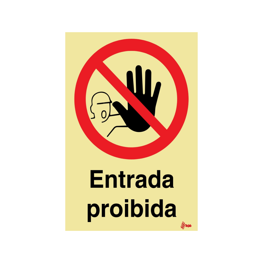 Sinalética Entrada Proibida – PR0083