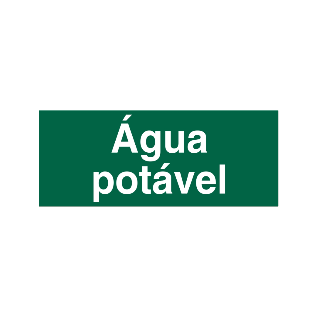 Sinalética Informação Água Potável - IN1585