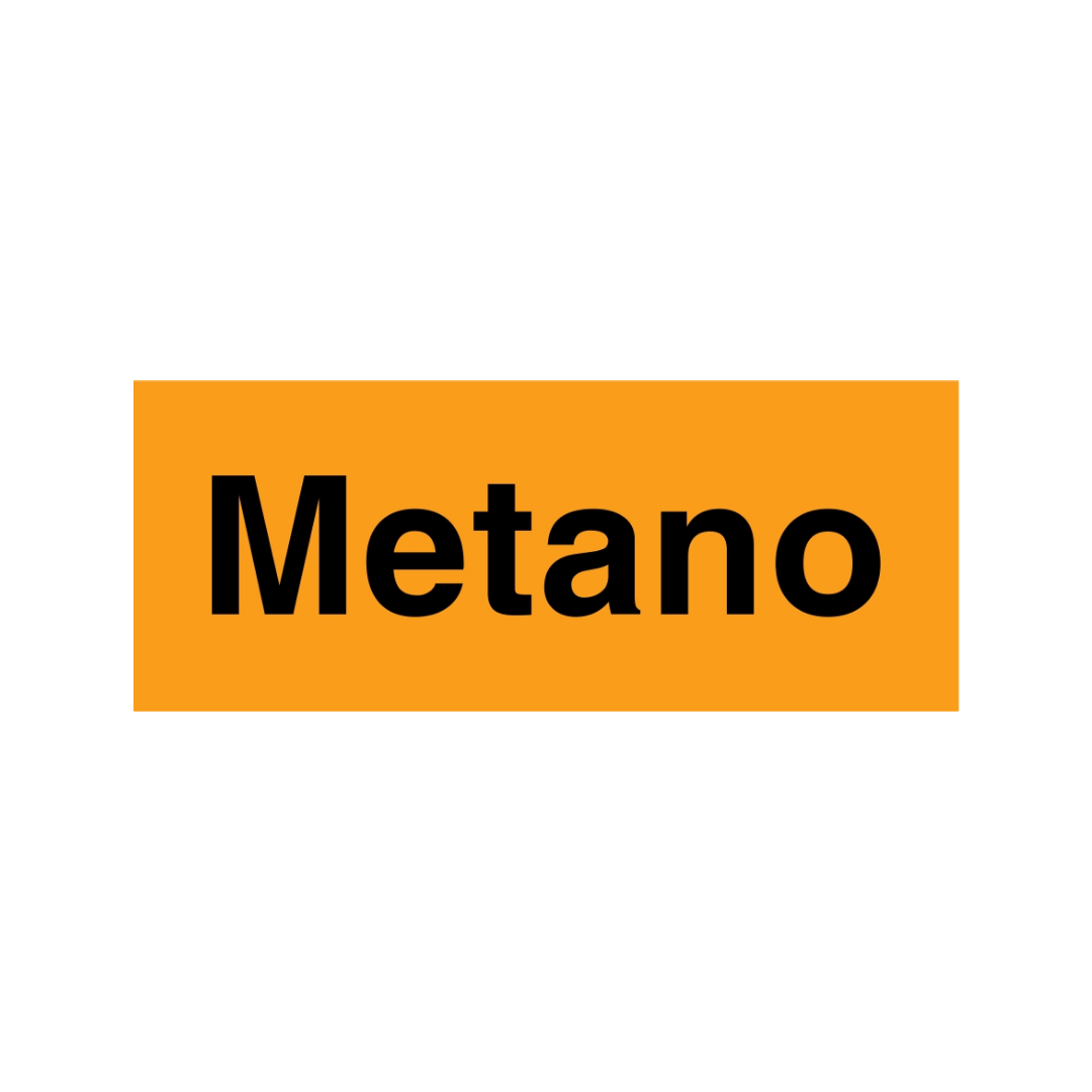 Sinalética Informação Metano - IN1639