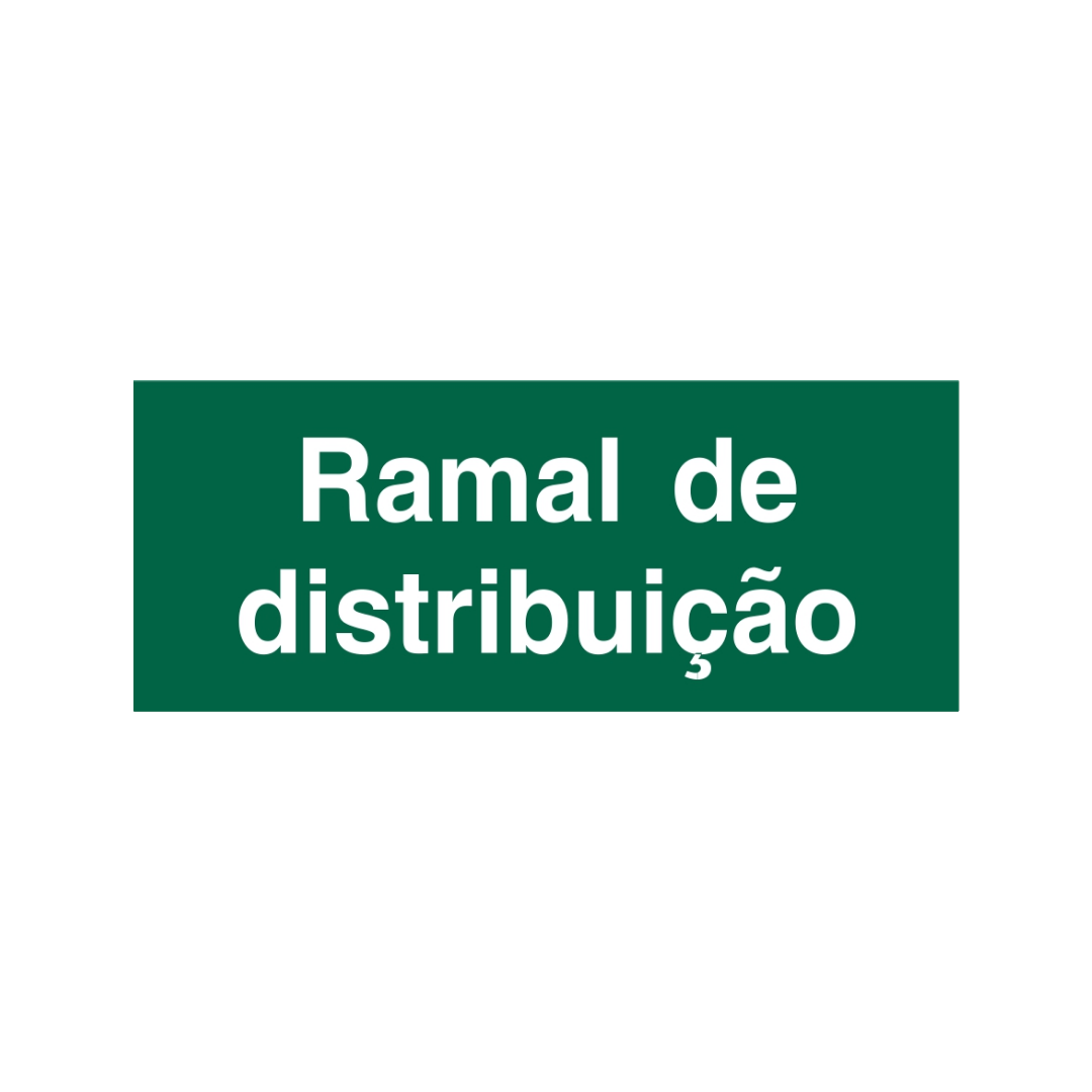 Sinalética Informação Ramal de Distribuição - IN1594