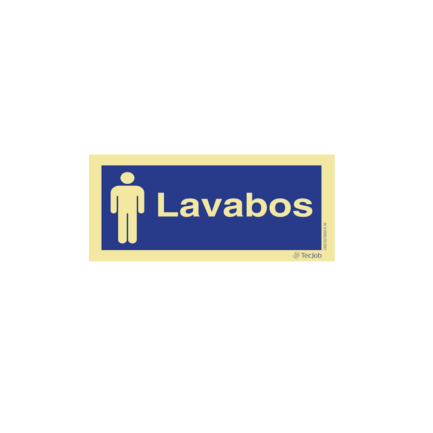 Sinalética Lavabos Masculino - IN0304