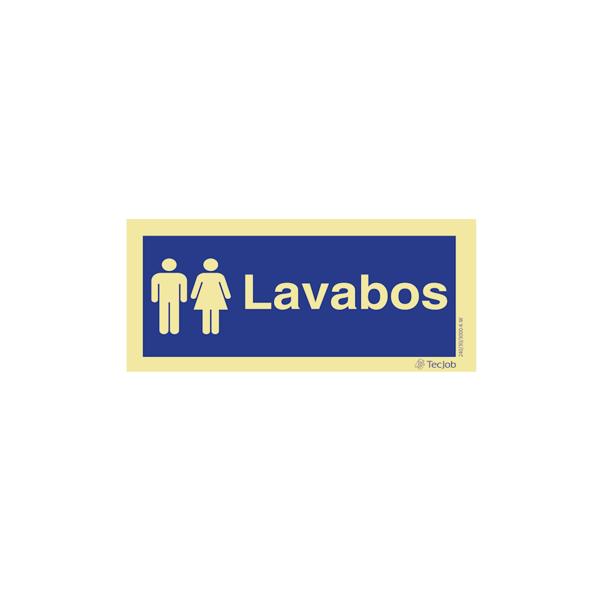 Sinalética Lavabos Masculino e Feminino - IN0311