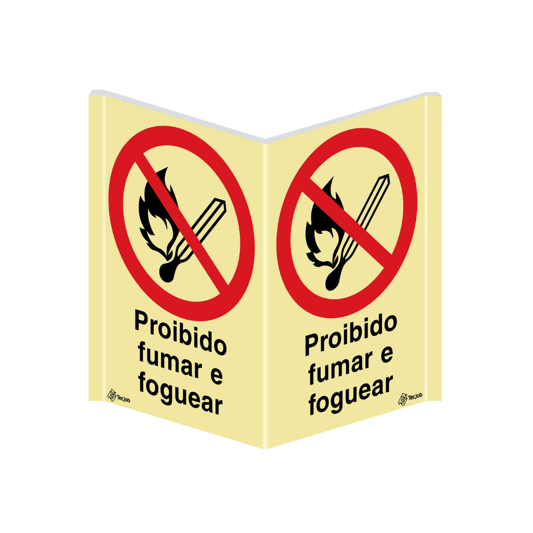 Sinalética Panorâmica Proibido Fumar e Foguear – PA0160