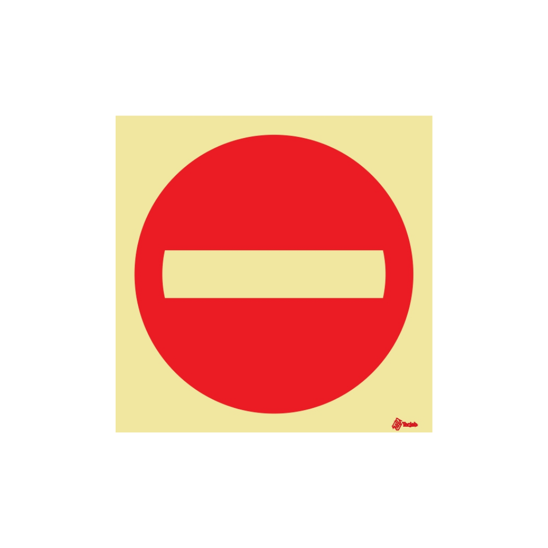 Sinalética Passagem Proibida Quadrada – PR0060
