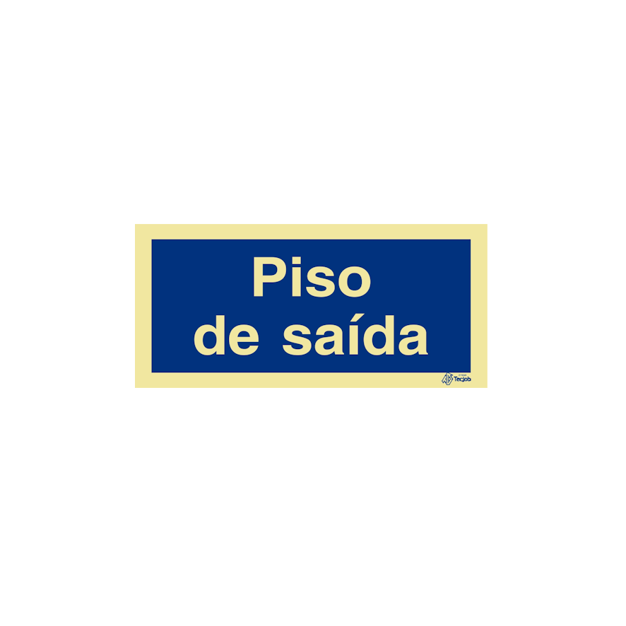Sinalética Piso de saída - IN0379