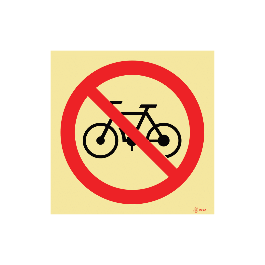 Sinalética Proibida Circulação de Bicicletas – PR0119