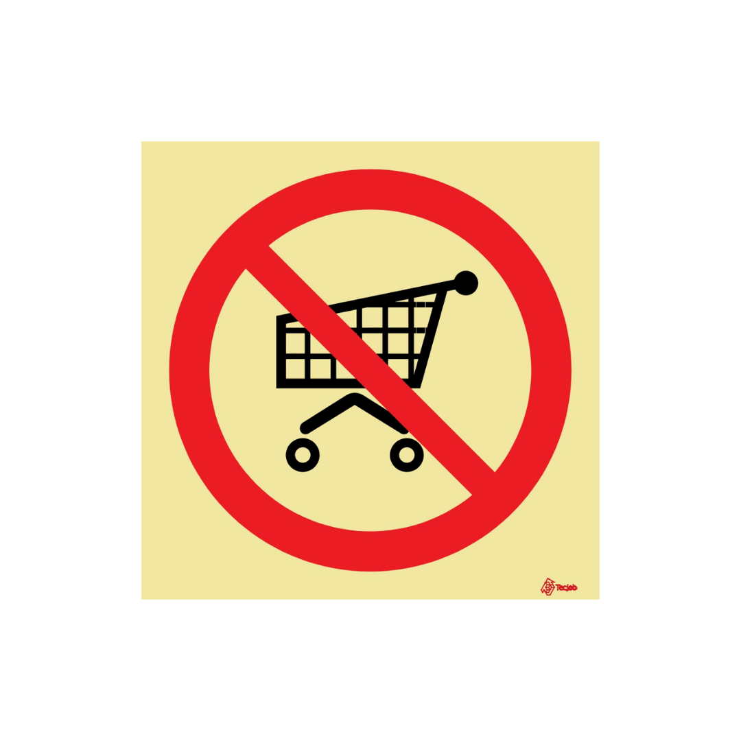 Sinalética Proibida a Circulação de Carrinhos – PR0288