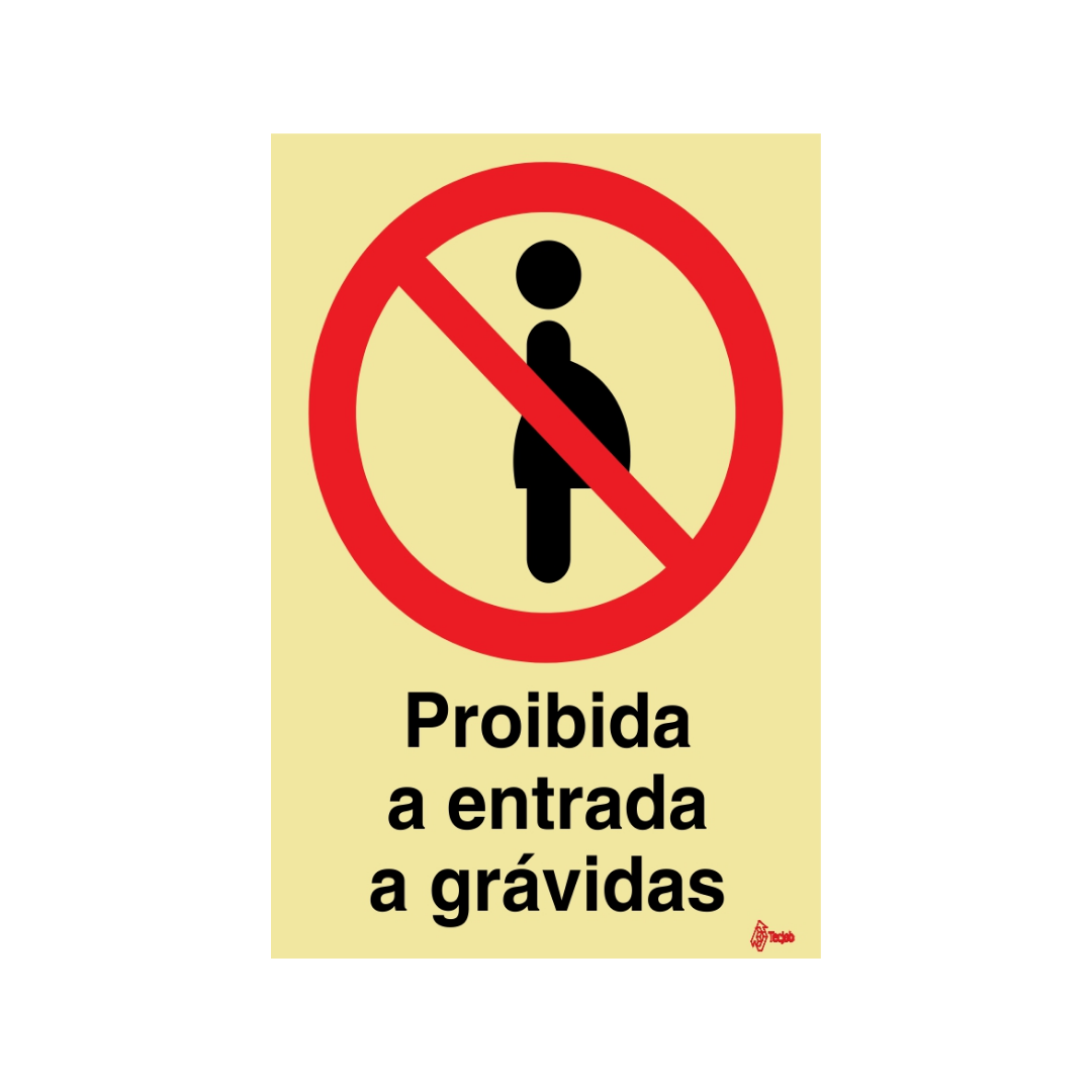 Sinalética Proibida a Entrada a Grávidas – PR0097