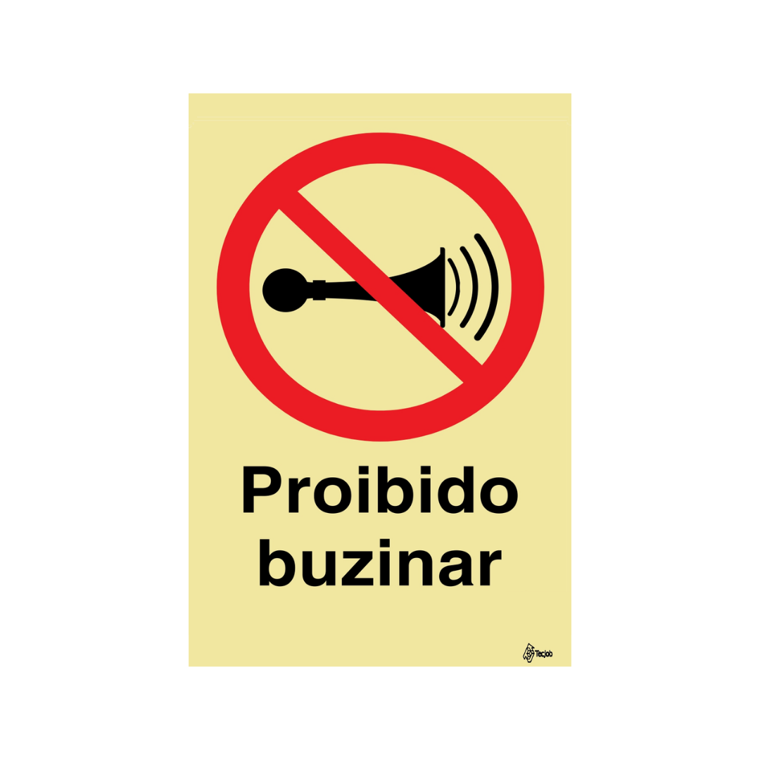 Sinalética Proibido Buzinar – PR0256