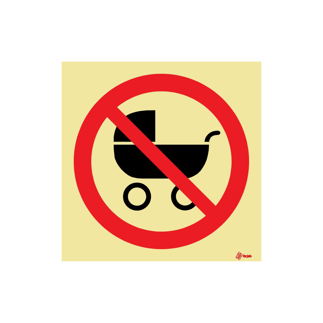 Sinalética Proibido Circular com Carrinhos de Bebé – PR0289