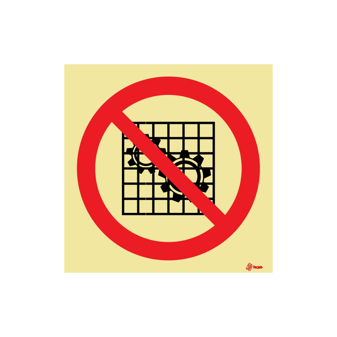 Sinalética Proibido Mexer no Dispositivo de Segurança – PR0168