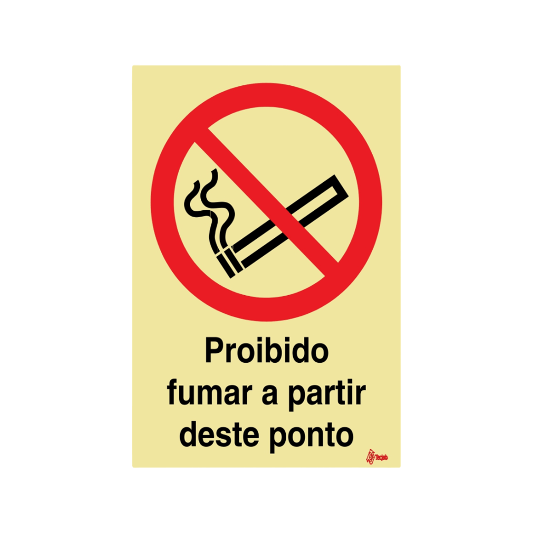 Sinalética Proibido Fumar a Partir Deste Ponto – PR0034