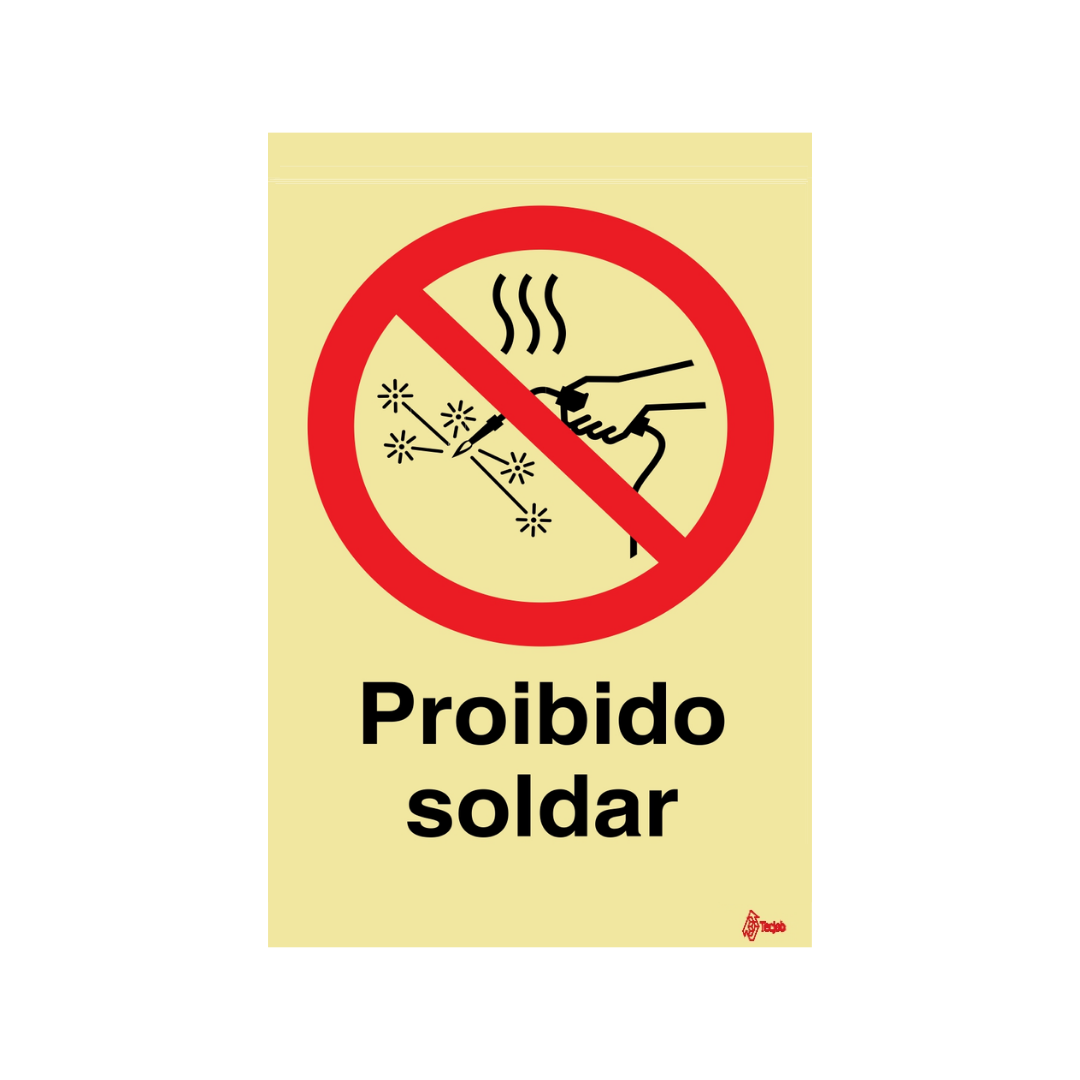 Sinalética Proibido Soldar – PR0203