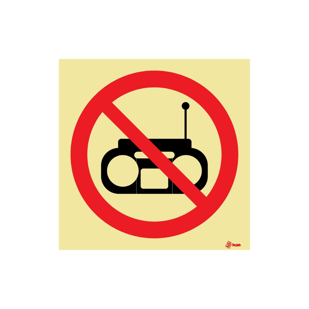 Sinalética Proibido o Uso de Rádio – PR0287