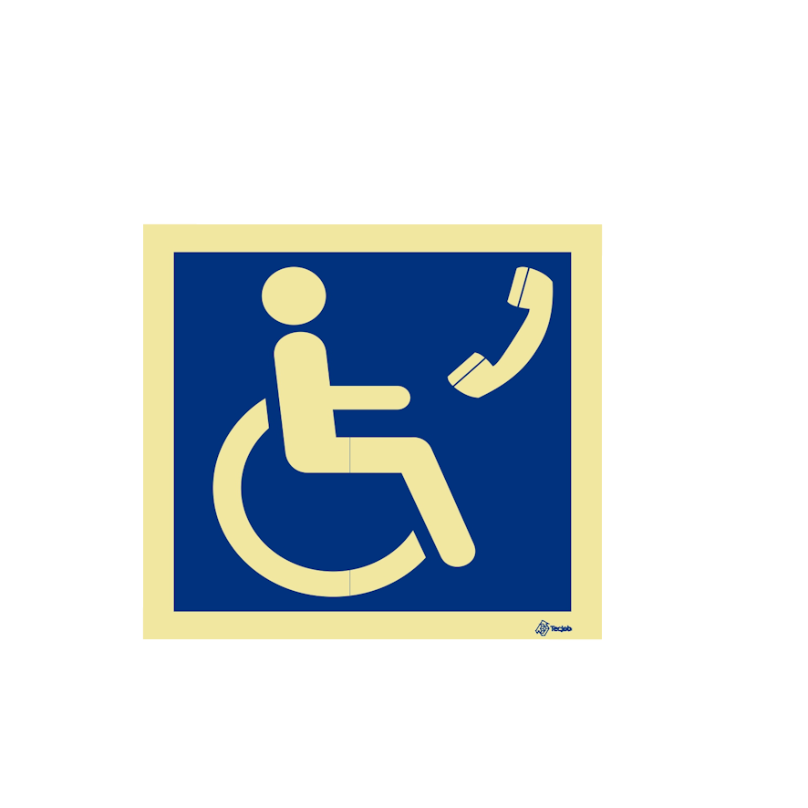 Sinalética Telefone para Utilizadores com Mobilidade Condicionada – IN0179