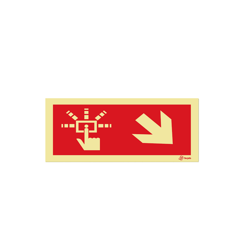 Alarm Button Signaling - Right Diagonal Arrow Down – I0457