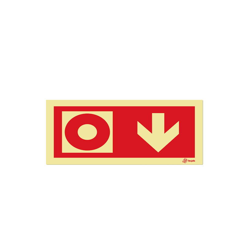 Alarm Button Indicator - Down Arrow - I0461