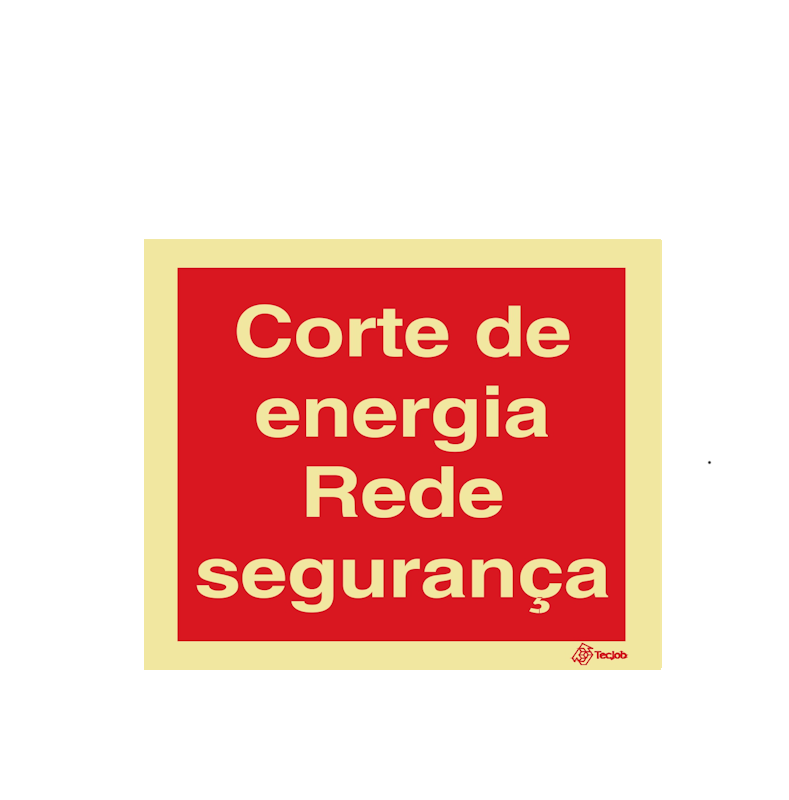 Sinalética Corte de Energia Rede Segurança - I0524