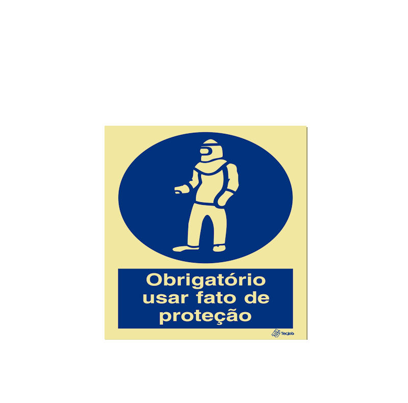 Sinalética Obrigatório Usar Fato de Proteção - OB0101