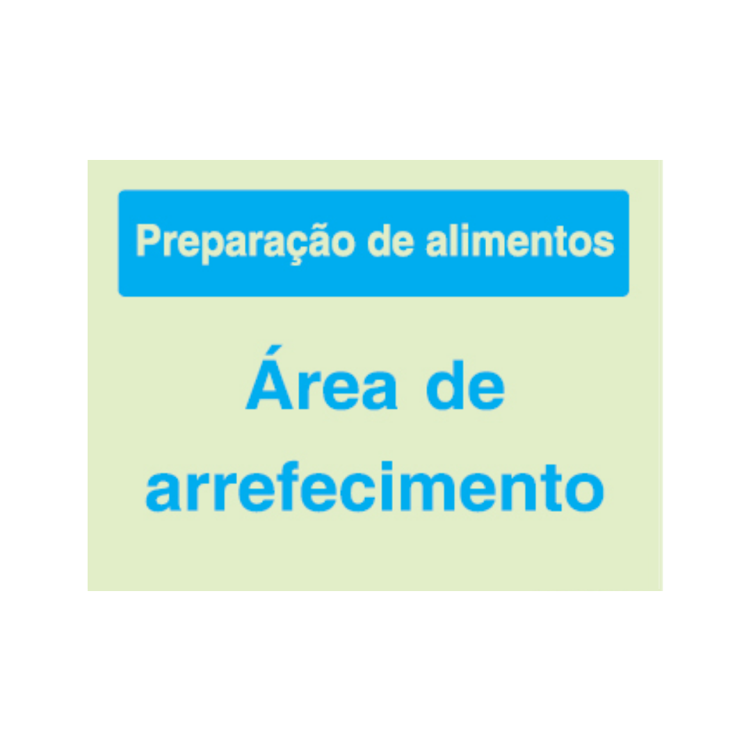 Sinalética Informação Contolo de Qualidade: Área de Arrefecimento - CQ0033