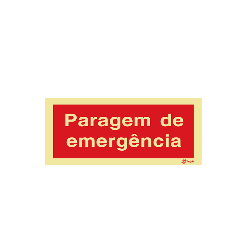 Sinalética Paragem de Emergência - I0641