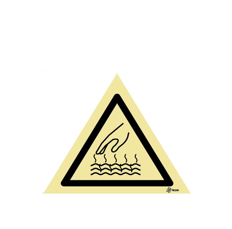High Temperature Liquid Hazard Warning Sign – ISO 316