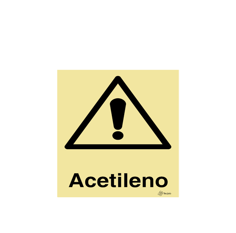 Sinalética Perigo Acetileno - IS0483