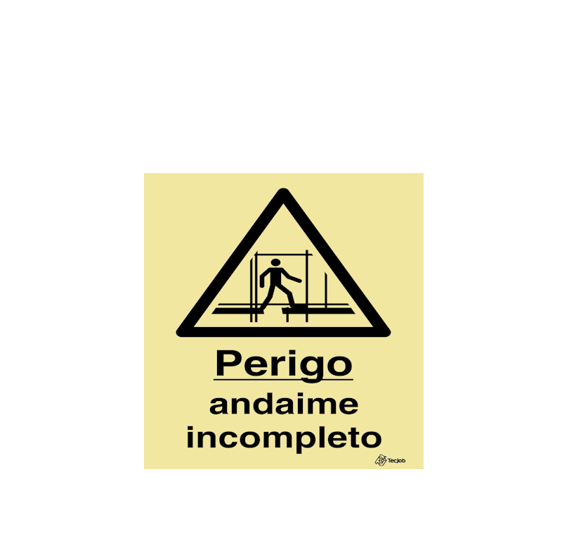 Warning Sign: Incomplete Scaffolding - IS0199