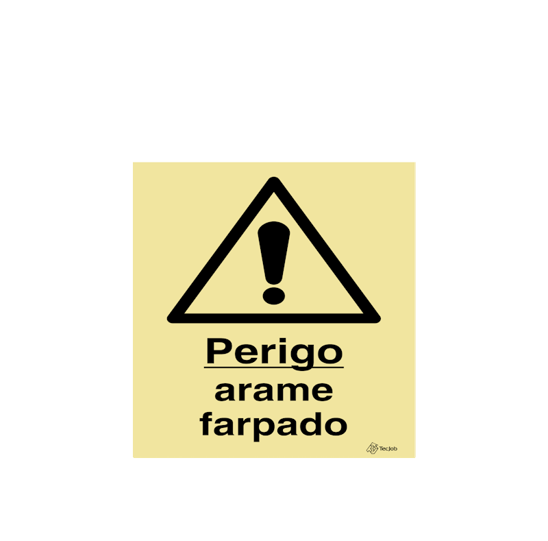 Sinalética Perigo Arame Farpado - IS0490