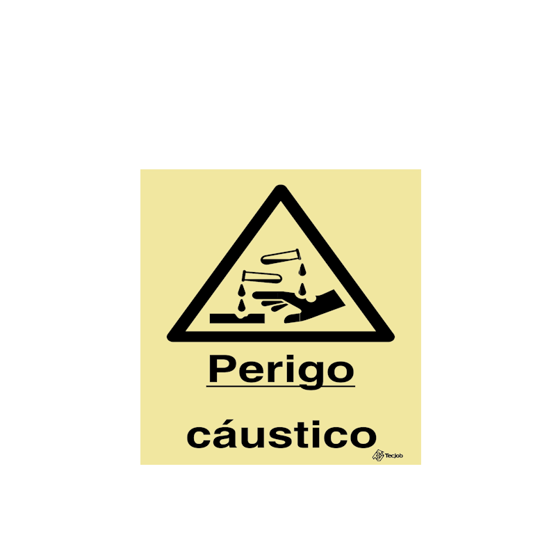 Sinalética Perigo Cáustico - IS0274