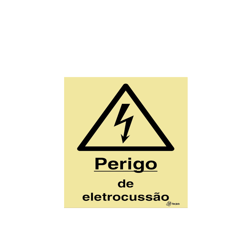 Sinalética Perigo de Eletrocussão - IS0145