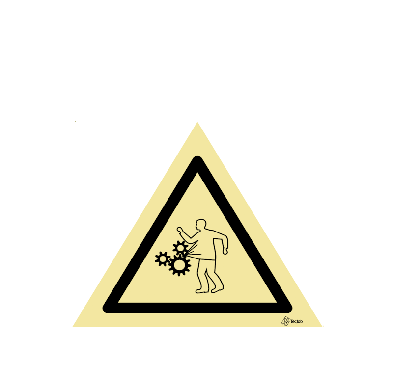 Signage: Danger of Entrapment. Do Not Wear Loose Clothing and Maintain a Safe Distance – IS0219