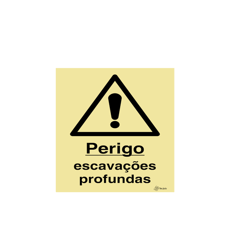 Sinalética Perigo Escavações Profundas - IS0492