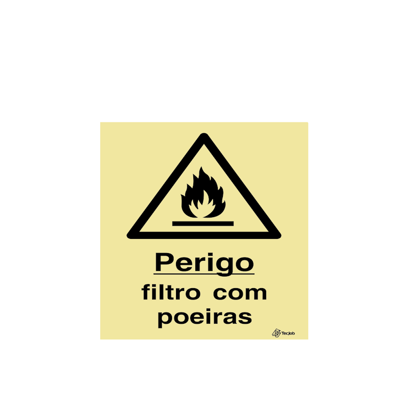 Warning Sign: Dust Filter - ISO 294