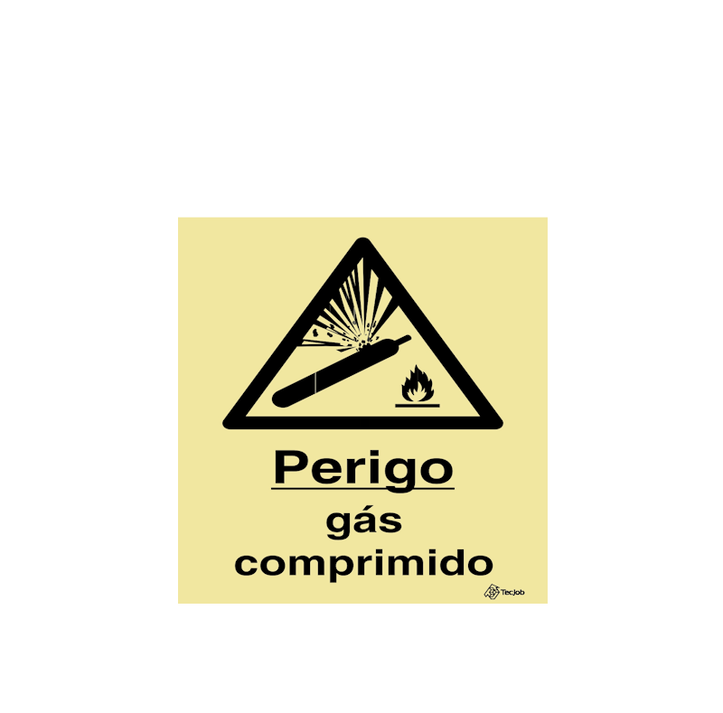 Compressed Gas Hazard Sign - ISO 333