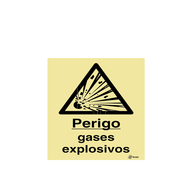Warning Sign: Danger of Explosive Gases - ISO 280