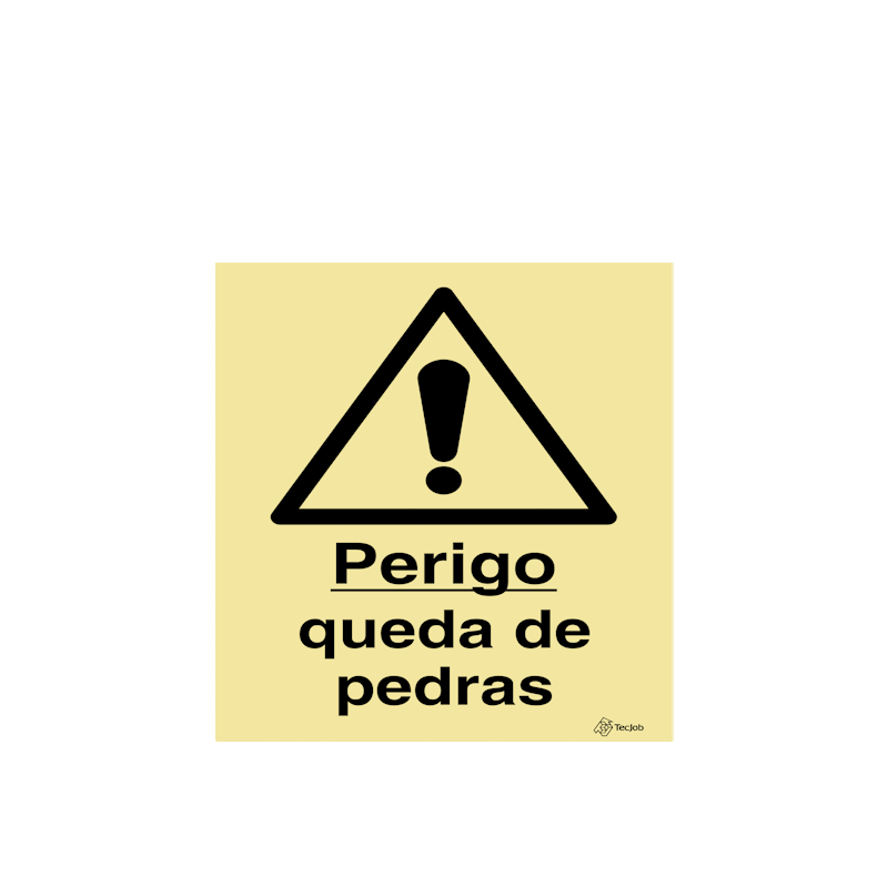 Sinalética Perigo Queda de Pedras - IS0487